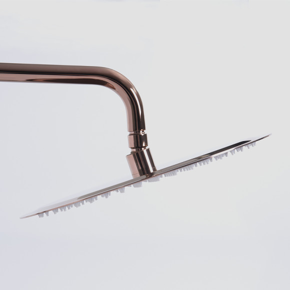 Душевая система WasserKRAFT Paar A18301 с термостатом Розовое золото