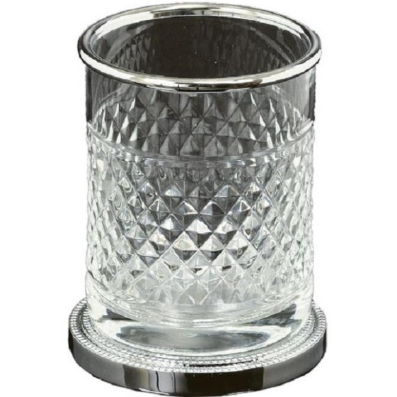 Стакан для зубных щеток Boheme Murano Cristal 10217 Хром