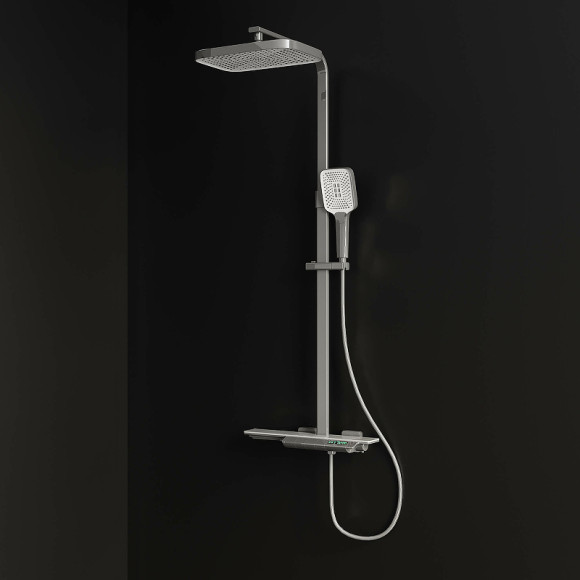 Душевая система RGW Shower Panels SP-34 51140134-01 с термостатом Хром Душевая система RGW Shower Panels SP-34 51140134-01 с термостатом Хром