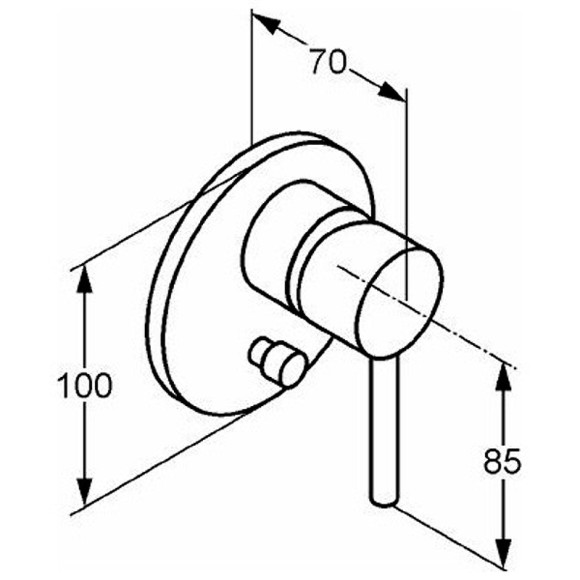 Смеситель для душа Kludi Bozz 38716N076 Золото брашированное Смеситель для душа Kludi Bozz 38716N076 Золото брашированное