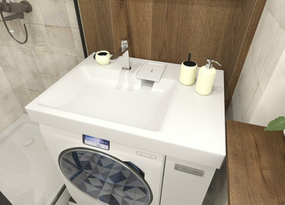 Тумба с раковиной Эстет Riga Luxe R 80 ФР-00009661 Белая