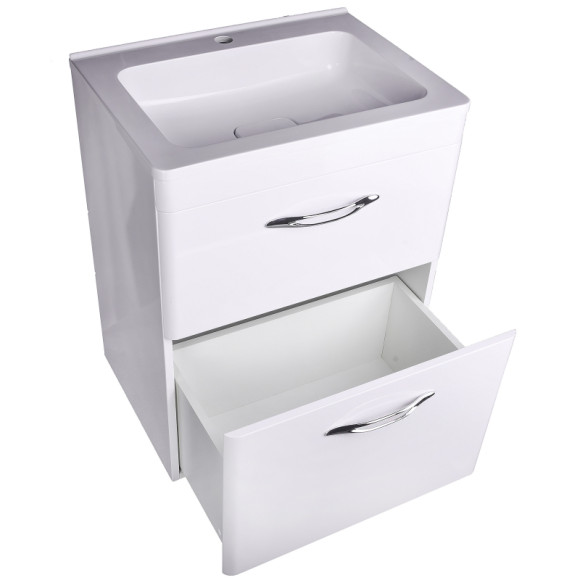 Тумба под раковину Style Line Каре 80 СС-00002267 Люкс Plus Белый Тумба под раковину Style Line Каре 80 СС-00002267 Люкс Plus Белый