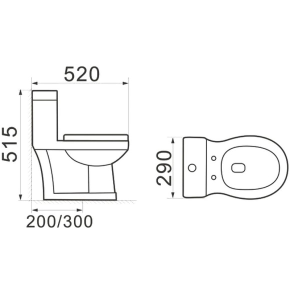 Унитаз моноблок SantiLine SL-5015 детский с сиденьем Микролифт с рисунком Микки Маус