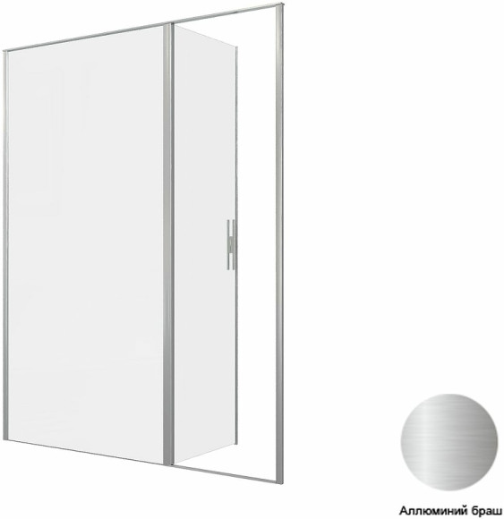 Душевая дверь Allen Brau Priority 160 3.31038.BA профиль Серебро браш стекло прозрачное Душевая дверь Allen Brau Priority 160 3.31038.BA профиль Серебро браш стекло прозрачное