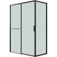 Душевой уголок Grossman Style 130х80 120.K33.05.1380.21.02 профиль Черный матовый стекло шиншилла