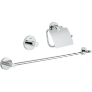 Набор аксессуаров для ванной Grohe Essentials 40775001 Хром Набор аксессуаров для ванной Grohe Essentials 40775001 Хром