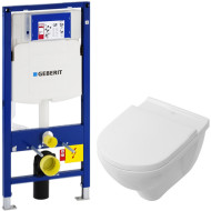 Комплект унитаза Villeroy&Boch O Novo 5660H101 с инсталляцией Geberit Duofix Sigma UP320 111.300.00.5 с сиденьем Микролифт Комплект унитаза Villeroy&Boch O Novo 5660H101 с инсталляцией Geberit Duofix Sigma UP320 111.300.00.5 с сиденьем Микролифт
