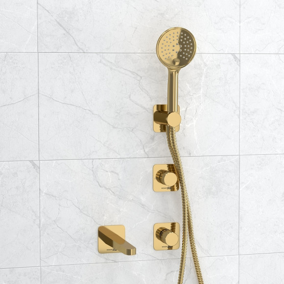 Смеситель для ванны WasserKRAFT Ems A7651.303.305.280.197.207 Золото глянцевое Смеситель для ванны WasserKRAFT Ems A7651.303.305.280.197.207 Золото глянцевое