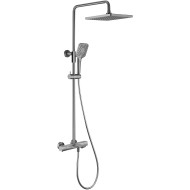 Душевая система Vincea Next VSFS-1N1TGM с термостатом Вороненая сталь
