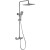 Душевая система Vincea Next VSFS-1N1TGM с термостатом Вороненая сталь