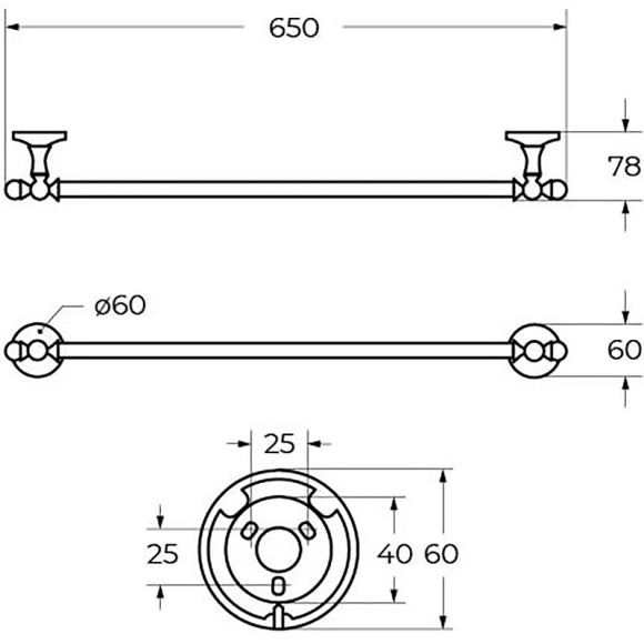 Полотенцедержатель Art&Max Antic Crystal AM-2624SJ-Br Бронза Полотенцедержатель Art&Max Antic Crystal AM-2624SJ-Br Бронза