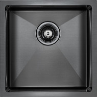 Кухонная мойка Paulmark Aller 44 Uni PM904444-GM Вороненая сталь Кухонная мойка Paulmark Aller 44 Uni PM904444-GM Вороненая сталь