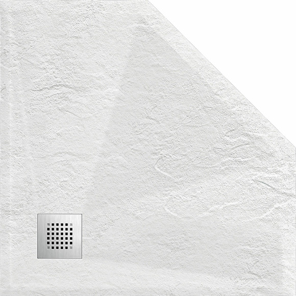 Душевой поддон из искусственного камня Vincea 90x90 VST-4SP9090W Белый матовый