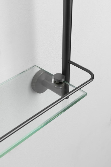 Стеклянная полка Allen Brau Priority 6.31015-MG Графит брашированный