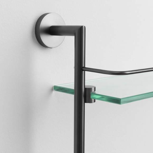 Стеклянная полка Allen Brau Priority 6.31015-MG Графит брашированный