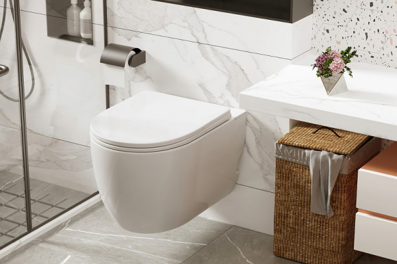 Унитаз Abber Bequem AC1105P подвесной с сиденьем Микролифт Унитаз Abber Bequem AC1105P подвесной с сиденьем Микролифт