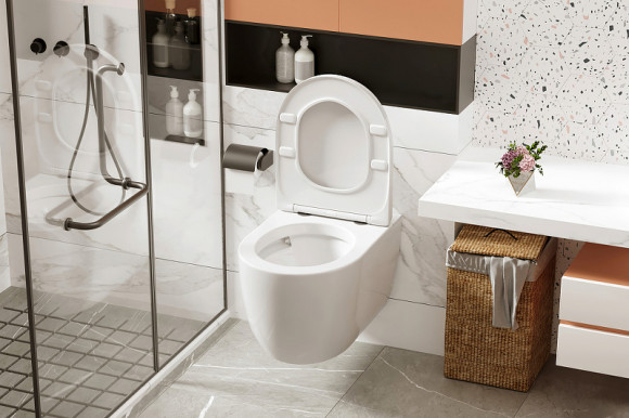 Унитаз Abber Bequem AC1105P подвесной с сиденьем Микролифт Унитаз Abber Bequem AC1105P подвесной с сиденьем Микролифт