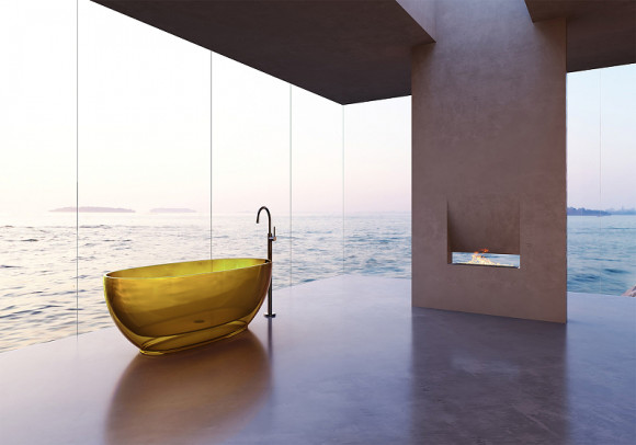 Ванна из полиэфирной смолы Abber Kristall 170х75 AT9703Amber Желтая без гидромассажа Ванна из полиэфирной смолы Abber Kristall 170х75 AT9703Amber Желтая без гидромассажа