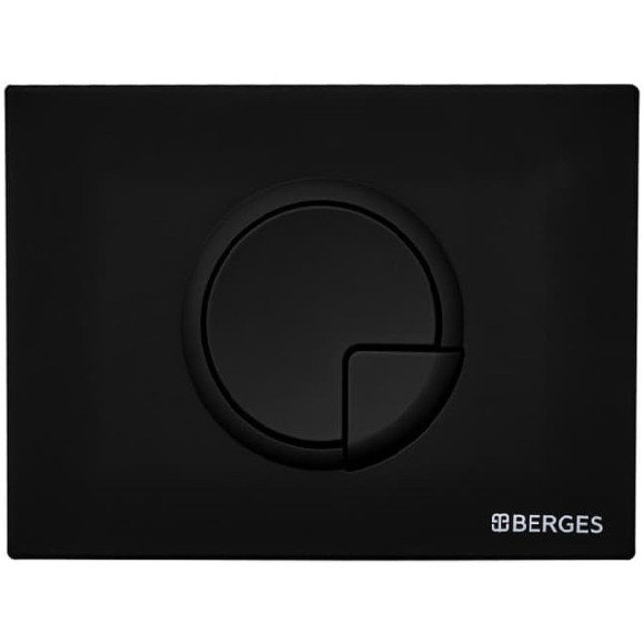 Комплект унитаза с инсталляцией Berges Novum Rimless 043268 с сиденьем Микролифт и Черной клавишей смыва Комплект унитаза с инсталляцией Berges Novum Rimless 043268 с сиденьем Микролифт и Черной клавишей смыва