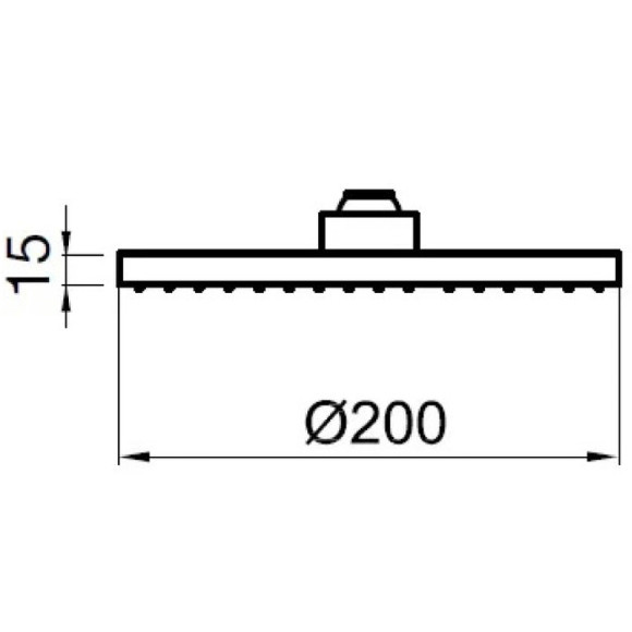Верхний душ Webert AC1024015PVC Хром