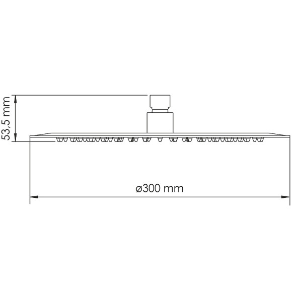 Верхний душ WasserKRAFT Asphe A330 Розовое золото Верхний душ WasserKRAFT Asphe A330 Розовое золото