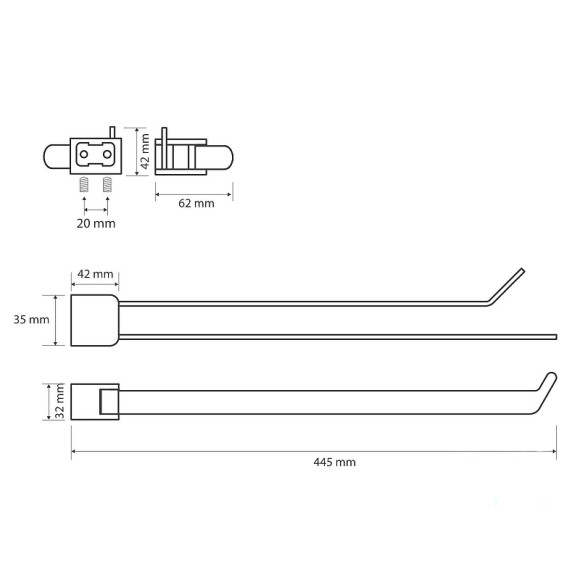 Полотенцедержатель Bemeta Organic Black 167004100 Черный матовый Полотенцедержатель Bemeta Organic Black 167004100 Черный матовый
