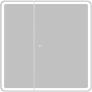 Зеркальный шкаф BelBagno Marino 80 SPC-MAR-800/800-2A-LED-TCH с подсветкой Белый