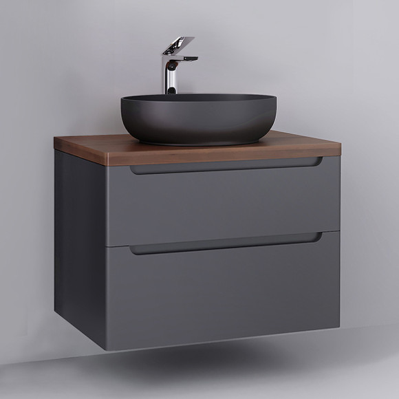 Тумба под раковину Jorno Wood 80 wood.01.80/P/GR подвесная Серая Тумба под раковину Jorno Wood 80 wood.01.80/P/GR подвесная Серая