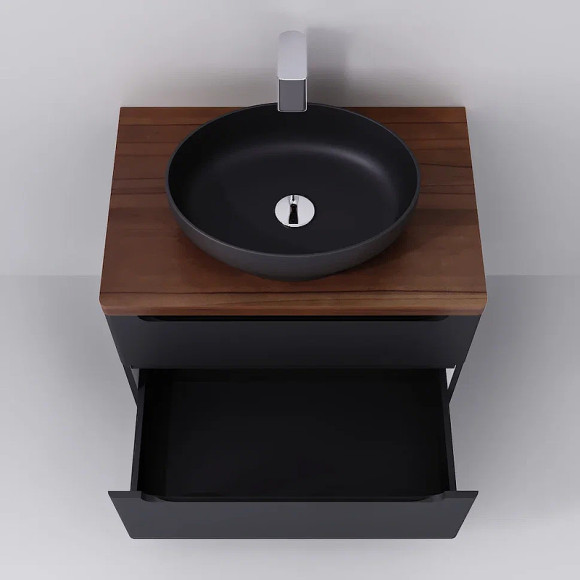 Тумба под раковину Jorno Wood 80 wood.01.80/P/GR подвесная Серая Тумба под раковину Jorno Wood 80 wood.01.80/P/GR подвесная Серая