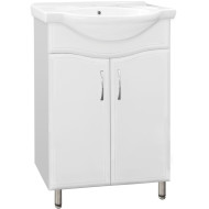 Тумба под раковину Style Line Эко Волна 9 Байкал 60 Белый глянец