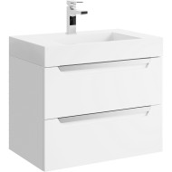 Тумба под раковину Aqwella Cube 70 CUB0107W подвесная Белая матовая Тумба под раковину Aqwella Cube 70 CUB0107W подвесная Белая матовая