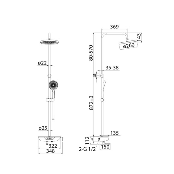 Душевая система Iddis SpaHome SPASBBTi06 Хром Душевая система Iddis SpaHome SPASBBTi06 Хром
