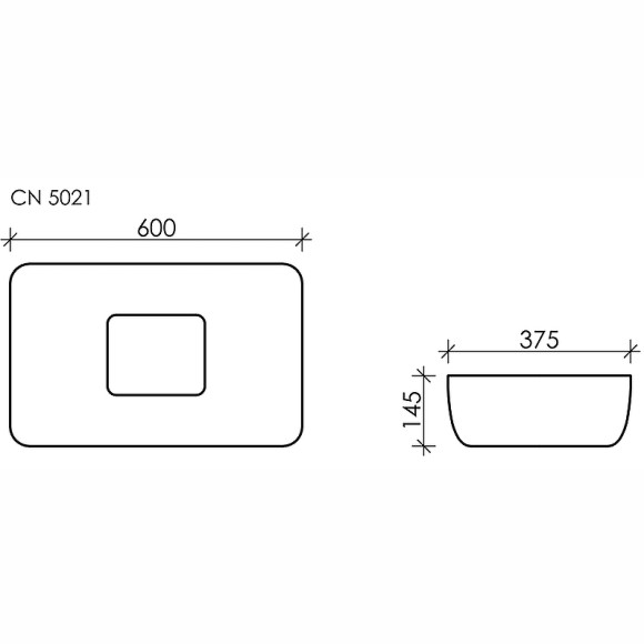 Раковина-чаша Ceramicanova Element 60 CN5021 Белая Раковина-чаша Ceramicanova Element 60 CN5021 Белая