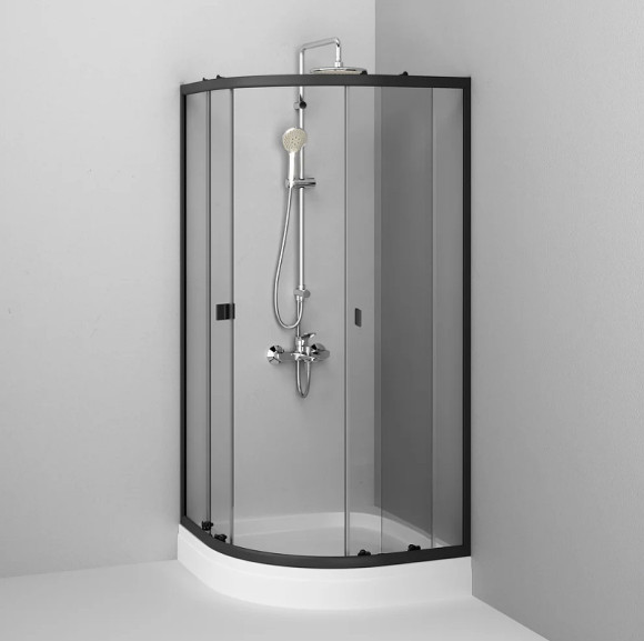 Душевой уголок AM.PM X-Joy Twin Slide 90х90 W88E-205-090BT64 профиль Черный матовый стекло прозрачное Душевой уголок AM.PM X-Joy Twin Slide 90х90 W88E-205-090BT64 профиль Черный матовый стекло прозрачное