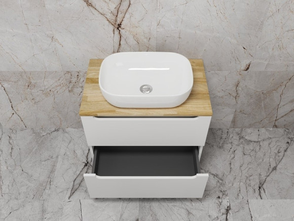 Тумба под раковину Style Line Бали 70 ЛС-00002338 подвесная Белый софт