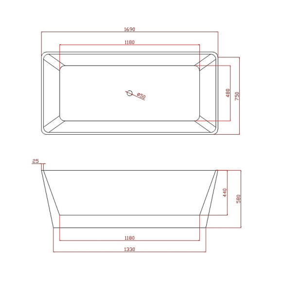 Акриловая ванна Azario Lincoln 170x80 LIN17080 без гидромассажа Акриловая ванна Azario Lincoln 170x80 LIN17080 без гидромассажа