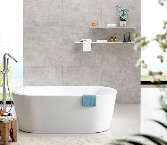 Акриловая ванна Abber 170х80 AB9345-1.7 без гидромассажа Акриловая ванна Abber 170х80 AB9345-1.7 без гидромассажа