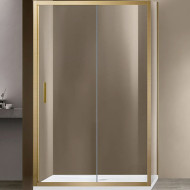 Душевой уголок Vincea Garda 120x90 VSR-1G9012CLG профиль Брашированное золото стекло прозрачное