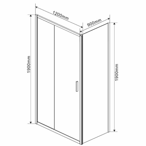 Душевой уголок Vincea Garda 120x90 VSR-1G9012CLG профиль Брашированное золото стекло прозрачное