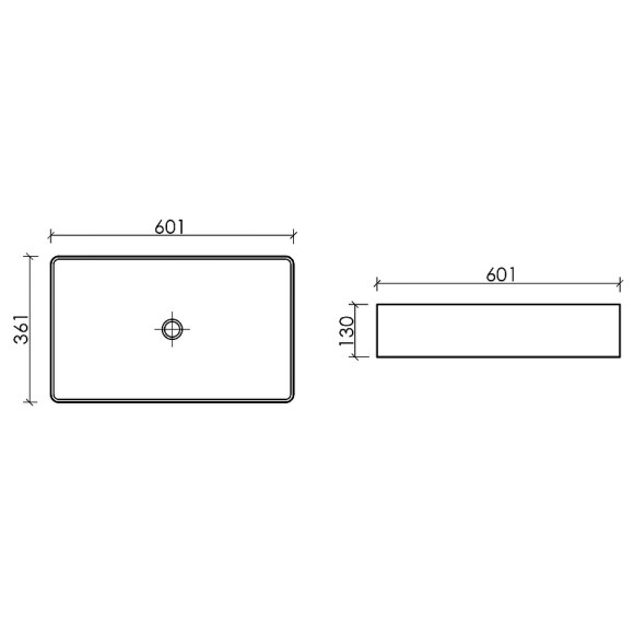 Раковина-чаша Ceramicanova Element 60 CN6070 Белая Раковина-чаша Ceramicanova Element 60 CN6070 Белая