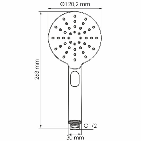 Ручной душ WasserKRAFT A339 Черный матовый Ручной душ WasserKRAFT A339 Черный матовый