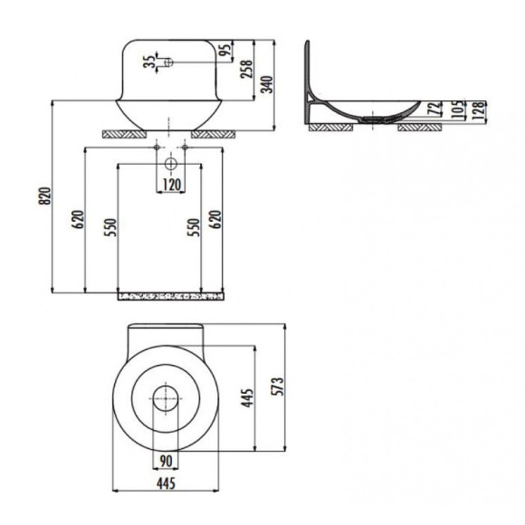 Раковина-чаша Creavit Foglia 45 FG045-00CB00E-0000 Белая Раковина-чаша Creavit Foglia 45 FG045-00CB00E-0000 Белая