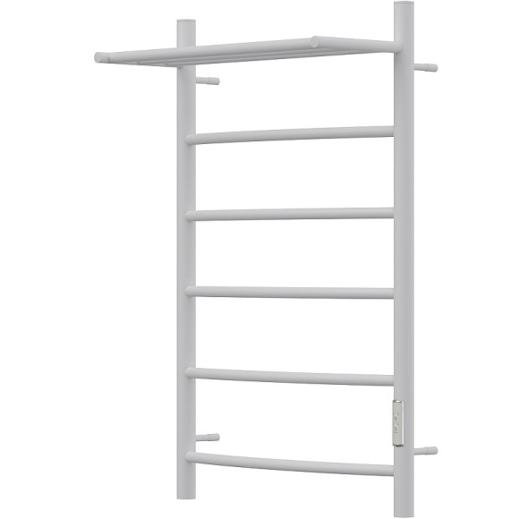 Электрический полотенцесушитель Point Афина PN04858PW П5 500x800 с полкой диммер справа Белый Электрический полотенцесушитель Point Афина PN04858PW П5 500x800 с полкой диммер справа Белый