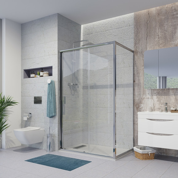 Душевой уголок Niagara Nova 120х100 NG-62-12A-A100 профиль Хром стекло прозрачное Душевой уголок Niagara Nova 120х100 NG-62-12A-A100 профиль Хром стекло прозрачное