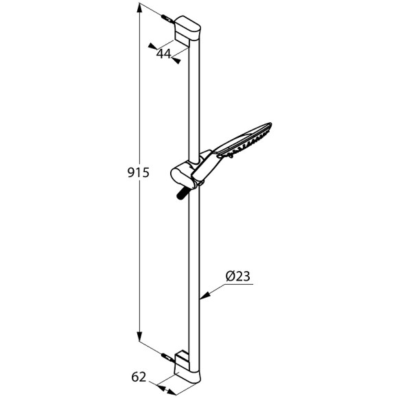 Душевой гарнитур Kludi Fizz 6774087-00 Черный матовый Хром Душевой гарнитур Kludi Fizz 6774087-00 Черный матовый Хром
