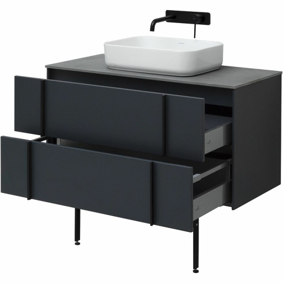 Тумба под раковину Allen Brau Reality 100 1.32007.AM подвесная Антрацит матовый Тумба под раковину Allen Brau Reality 100 1.32007.AM подвесная Антрацит матовый