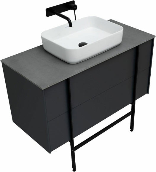 Тумба под раковину Allen Brau Reality 100 1.32007.AM подвесная Антрацит матовый Тумба под раковину Allen Brau Reality 100 1.32007.AM подвесная Антрацит матовый