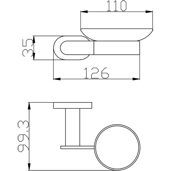 Мыльница Rav Slezak Yukon YUA0300CMAT Черный матовый