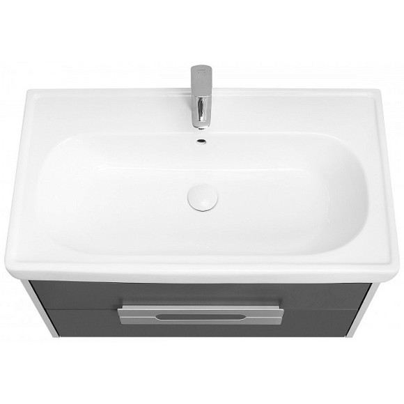 Тумба под раковину Aquaton Ар-Деко 85 1A280401DD8D0 подвесная Серый кобальт