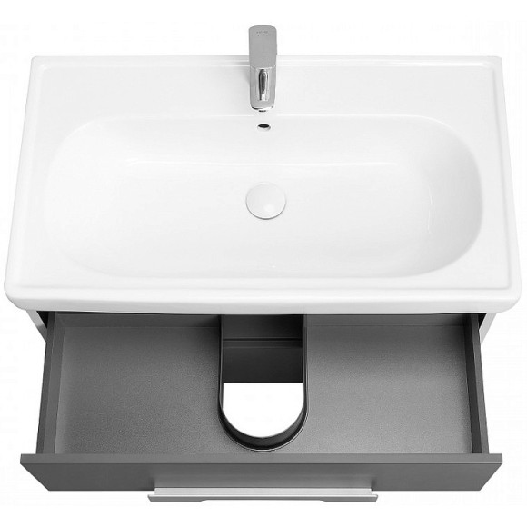 Тумба под раковину Aquaton Ар-Деко 85 1A280401DD8D0 подвесная Серый кобальт